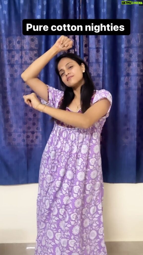 Vaishali Thaniga Instagram - Pure cotton nighties ! Can be customised according to your preference