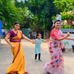 Vaishu Sundar Instagram – From the sets of ponni❤️❤️ going with the trend with cuties😍😍

#srideviashok #trendingreels