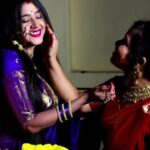 Varsha Priyadarshini Instagram - HAPPY PUJA 🌹🙏 Styling partner @payel.nag.758
