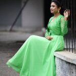 Vishnu Priya Instagram - 💚💚💚💚💚🍀☘️ . This pretty green outfit from @ishu.closet5 💚 Guys check out their page for more beautiful outfits & order fir yourself 💚🫶🏻 . 📷: @paulino_pictures 💚 . Makeover by @praneetha_beautymakeover 💚 . . #green #outfits #fashion #blessed #instagram #nature #favourite #love #instagood #instalike #thankyou #loveyouall #familyno1 #realityshow #keepwatching #keepsupporting #zeetelugu