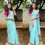 Vishnu Priya Instagram - Hasini 🦋 . Beautiful saree from @kiara_collections22 ♥️ Follow them & order now 🫶🏻🤗 . 📷: @bharath_smart_king_9121 🤣 . #saree #hasini #trinayani #zeetelugu #instagram #instagood #instalove #picoftheday #thankyou