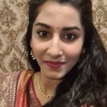 Vishnupriyaa bhimeneni Instagram - Munduga andariki Ugadi 💛💚 subhakankshalu 💖 😍😛😝 Beautiful halfsaree from @southindiashopping I can't express how much my mom loved the outfit... And me wearing it today specially .... 😍 Coz I generally don't doll up... Thats highly impossible... Pc : To my mom... Who was bored of my poses and asked me to try something nice and the result was last 3 pictures... 😝🤣