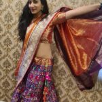 Vishnupriyaa bhimeneni Instagram - Munduga andariki Ugadi 💛💚 subhakankshalu 💖 😍😛😝 Beautiful halfsaree from @southindiashopping I can't express how much my mom loved the outfit... And me wearing it today specially .... 😍 Coz I generally don't doll up... Thats highly impossible... Pc : To my mom... Who was bored of my poses and asked me to try something nice and the result was last 3 pictures... 😝🤣