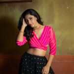 Vishnupriyaa bhimeneni Instagram - LOST 💛🤎💫⚡ 📸 : @goldentales.in Styled :@greeshma_krishna.k 👗 @labeltatva 📿 : @narayani.jewels.7