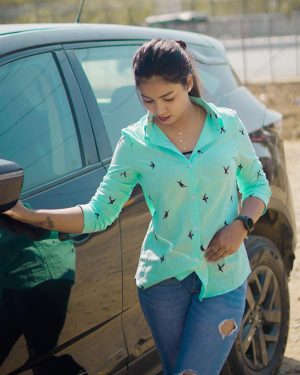Vishnupriya sainath pathade patil Instagram - Surprise soon 🫶🏻 #vishaarmy #car