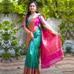 Vishnupriya sainath pathade patil Instagram - This drape from @kanchivmlsilks is really a spectacular piece of art that is both marvellous and comfortable. This Kanjeevaram was a fabric of art to drape around. Every thread of this saree speaks tradition and culture. It felt great to carry this ethnic silk saree from my favourite @kanchivmlsilks #KanchiVMLSilks #Varamahalakshmisilks #SareeOfTheDay #Sareelove #sareefashion #sareecollection #sareesofinstagram #Kanchipattusaree #Kanchivaramsilks #pokeify Pic edit - @_p_r_d_official_