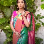 Vishnupriya sainath pathade patil Instagram - This drape from @kanchivmlsilks is really a spectacular piece of art that is both marvellous and comfortable. This Kanjeevaram was a fabric of art to drape around. Every thread of this saree speaks tradition and culture. It felt great to carry this ethnic silk saree from my favourite @kanchivmlsilks #KanchiVMLSilks #Varamahalakshmisilks #SareeOfTheDay #Sareelove #sareefashion #sareecollection #sareesofinstagram #Kanchipattusaree #Kanchivaramsilks #pokeify Pic edit - @_p_r_d_official_