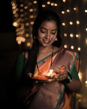 Vishnupriya sainath pathade patil Instagram - पहिली दिवाळी 🪔🥺
@sai_patil7030