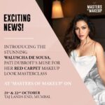 Waluscha De Sousa Instagram - Exciting news all you makeup lovers! @waluschaa joins us as the muse for @patidubroff ’s Red carpet glam makeup masterclass at @mastersofmakeup_in 🤩 Get ready for a dose of glamour and beauty revelations💄✨ #beauty #makeup #masterclass #muse #redcarpet #glam Mumbai, Maharashtra