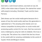 Zeel Joshi Instagram - Thank u so much @zeenews for article #zeenews#article#news##zeeljoshi