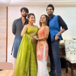 Aalisha Panwar Instagram - Thode thode se meethe hain .., thode thode se khatte hain .. ., 🤷‍♀️🤷‍♂️😅✌️🫶 #latepost #postdiwalicelebration #ethnictheme