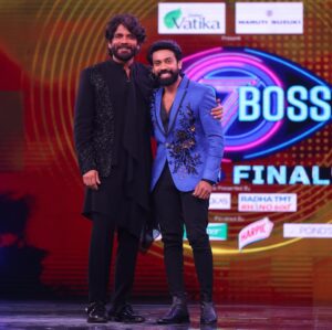 Aata Sandeep Instagram - Best Sanchalak Award Of The Season 7 #BiggBoss7 
Thank you so much King Nagarjuna Sir 🙏
Unbelievable 3 months Journey in #Mylife 💕
#Biggboss Taught me a”Life” 😍
Thank you so much all #MyWellWishers & #Supports🙏
My outfit by @contraditions
PC credits @riteshnikamphotography 
@starmaa @endemolshineind