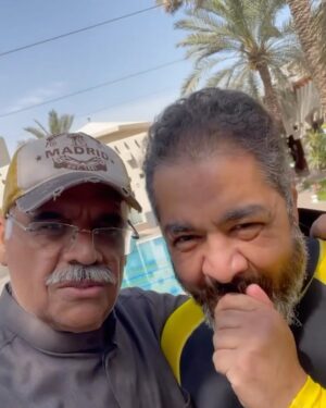 Abdel Aziz El Sayegh Instagram - كواليس مشهد الموت 
لما قتلوني بعز البرد 
المجرم @khaledjamall 
المجرم @dawoodhussain22 
المجرم @osamaelturky 
المجرم @m_j89
المجرم @hammmoud