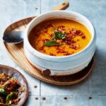 Adam Liaw Instagram - If you could have one for dinner tonight, which of these three Meat-free Monday meals would you pick from “7 Days of Dinner”? 1. Tadka mulligatawny soup, 2. Marinated vegetable skewers, or 3. Baked stuffed tomatoes? Link to the book in my profile, just in case you want to get a few delivered and take a whole lot of stress out of your upcoming Christmas shopping 😉