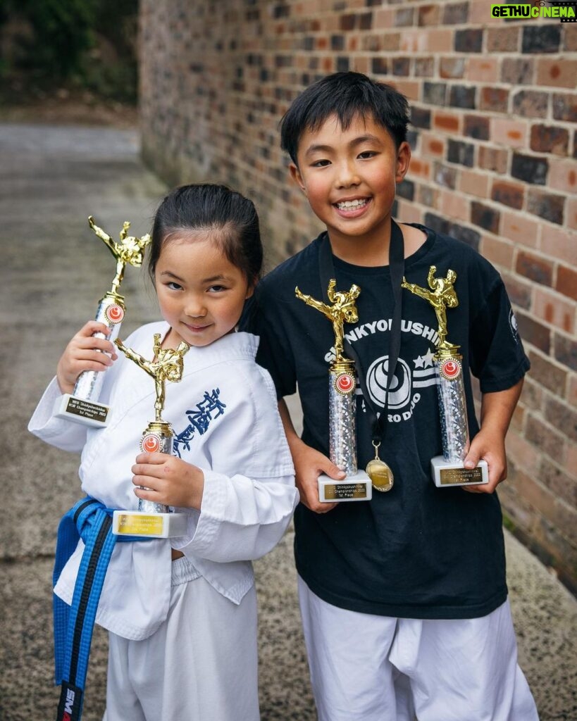 Adam Liaw Instagram - Proud dad today. And a bit of a story about why. Yesterday was the NSW junior karate championships. Three years ago this kid entered this same tournament - his first. He went in full of hope, but was beaten badly in every one of his fights. He was crushed, and barely spoke the whole way home. When we got home he just said, “I’m going to train harder.” A lot of kids quit after their first tournament when they realise fighting is scary, hard and painful. But instead of quitting, this kid started going to karate 5 nights a week (!) and has been doing that ever since. His little sister has been by his side the whole time. They train so hard. They come home bleeding and bruised nearly every night. They encourage each other. They cheer for each other. They were brilliant at the tournament. Fearless. Anna came second in kata and first in kumite. Christopher took home first place in ALL THREE of his events. They fought bigger opponents. Neither lost a single fight. They won every one by ippon (karate equivalent of a KO). Christopher won his final fight in just 6 seconds. They made it look easy. But it wasn’t easy. They ground it out over years of hard work, which is a weird thing to say for kids so young. And it wasn’t anything we taught them. We never pushed them to do this. They taught themselves, and pushed themselves. Of course I’m happy they won, but the thing that makes me far, far more proud than trophies is the respect for their opponents, the friendships they’ve made, and the character they showed to get themselves here. They’re gonna be alright.