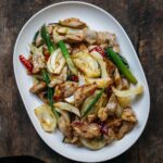 Adam Liaw Instagram - Stir-fried pork and fennel with ginger. Not sure why people don’t stir-fry fennel more. There are plenty of Chinese recipes that use fennel seeds but I don’t think I’ve seen any that fry the bulb. Anyway, it tastes great. 👍