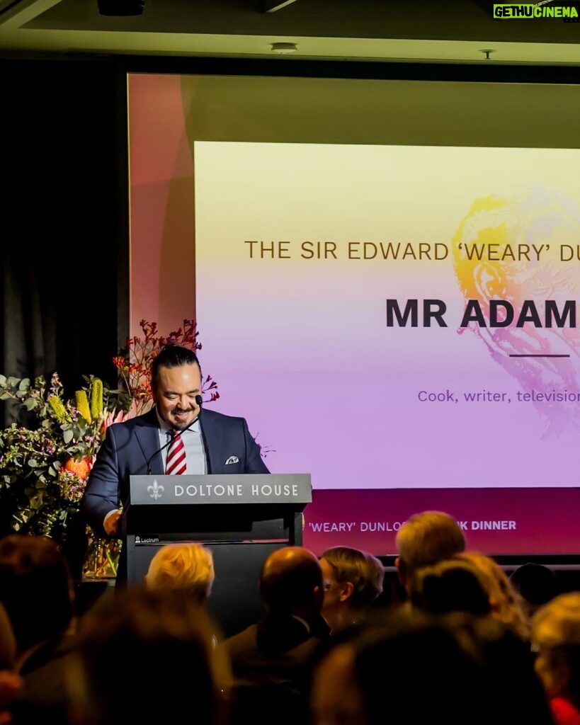 Adam Liaw Instagram - Very proud to have been asked by @asialink.au to deliver this year’s Sir Edward 'Weary' Dunlop Asia Lecture on Australia’s relationship with Asia. You can see the whole lecture via the link in my profile, and I’ll share the text shortly.