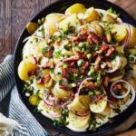 Adam Liaw Instagram - My no-mix potato salad from 7 Days of Dinner was the No. 1 recipe on @goodfoodau for October and I have to say, I don’t make potato salad any other way anymore. You’re gonna want this one for all your summer entertaining. Link in my bio for the recipe!