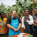 Adam Liaw Instagram - The most rewarding cooking demonstration I’ve ever done. Assisting UNICEF’s Mamans Lumière (Light Mothers) program in Ngozi Province. The Mamans Lumière program is where model mothers like Sibomana Christine teach young women about practical nutrition for their children. Ngozi has one of the highest rates of childhood malnutrition in the world, with latest reports suggesting more than 60% of children experience stunting as a result of severe malnutrition. The Light Mothers teach about the balance and sources of macronutrients in ingredients that local women may be able to access, and UNICEF supplements this with a flavourless micronutrient powder containing essential vitamins and minerals for child development. We made melangé, a nutritious Burundian stew made from whatever ingredients are on hand - in this case beans, lengalenga (amaranth, a Burundian staple), vegetables and small dried fish from Burundi’s Lake Tanganyika. The women said I was a good cook, but also commented that they had never seen a man cook before! Ngozi, Burundi