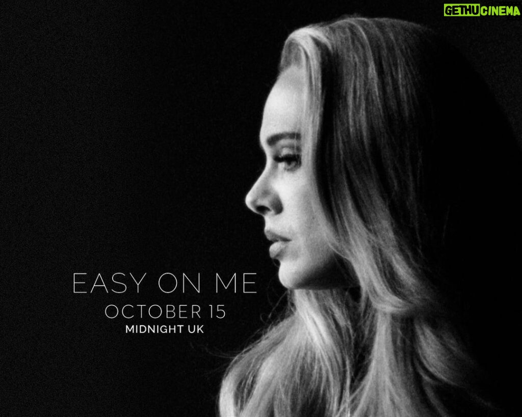Adele Instagram - Easy On Me - October 15 - Midnight UK