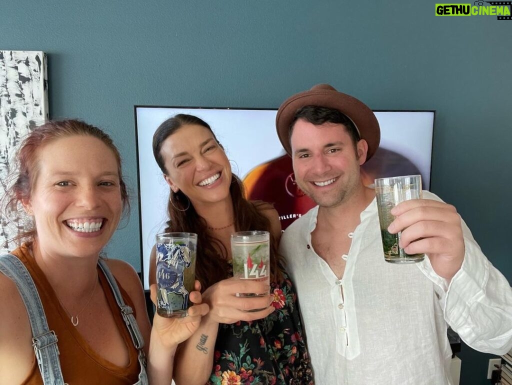 Adrianne Palicki Instagram - This past weekend watching the #KyDerby with some seriously great friends and still celebrating the endless birthday ❤️😂🐎 Austin, Texas