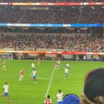 Agnez Mo Instagram - Monday evening well spent!! @arsenal 😎💃🏻 Plus, my boyfriend is a FANATIC Arsenal fan 😁 (Im still a loyal @leomessi ‘s fan tho) #AGNEZMO SoFi Stadium