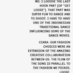Agnez Mo Instagram - EAST MEET WEST . Thanks @nylonmag for featuring Get Loose. The official music video for “Get Loose” features powerful dance choreography inspired by a diverse set of cultures (Indonesia & Jamaica) while portions of the cinematography are inspired by Missy Elliott and TLC. Iconic Japanese streetwear couture brand AMBUSH @ambush_official provided the blue bunny piece that AGNEZ wears midway through the clip. ( @missymisdemeanorelliott my fellow ♋️ cancer sister! Ur artistry has always inspired me. I remember the first time i met u at @timbaland ‘s studio and i was so star struck and in awe by ur humbleness. And in this Cancer season, i hope u know how blessed i am to be able to witness ur inspiring journey) Bhinneka Tunggal Ika. Unity in Diversity. Team AMo and Cici, which outfit did you like the most? #AGNEZMO #AGNEZMOxCIARA #GETLOOSE