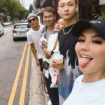 Agnez Mo Instagram - When food is all we think about after the @mtssingapore @madametussauds event and we only have 5 hours 😳😂 #toomuchfood #streetfood #singapore #AGNEZMOMadameTussauds #AGNEZMO 🎥🎞: @ryoshiadam