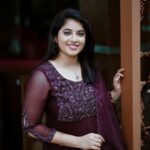Aima Rosmy Sebastian Instagram - Elegance in every stitch: Presenting ‘Cranberry,’ a rich burgundy Salwar by Tazzels3. Unleash the beauty of deep hues. @tazzels3 👗 @midhun.mohan_ 📸 Dubai, United Arab Emirates