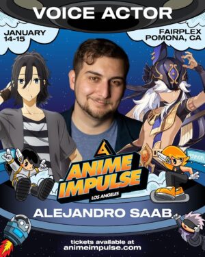 Alejandro Saab Instagram - Hey guys, I’ll be @animeimpulse this weekend over at table SG03! So if you’re in LA and want to talk for a bit, get an autograph or photo, feel free to pop by! I’ll be there all day Saturday & Sunday! 

#genshinimpact #cyno #cyyu #cyyuvtuber #genshin #voiceactor #linkclick #pokemon #horimiya #miyamura