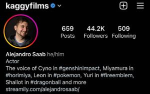 Alejandro Saab Instagram - I’m verified on Instagram!! 😃
That means I have a checkmark next to my name. Neat 😊