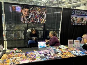 Alejandro Saab Instagram - Currently on break, but I’m here @StocktonCon ALL DAY! Got a panel at 2:30 and then I’ll be back to signing!! And if I don’t see you today, I’m here ALL DAY TOMORROW! 🤩