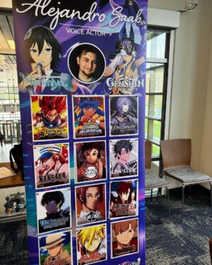 Alejandro Saab Instagram - Day 1 of @etsucontn! Gonna be signing all day! But I do have a panel at 1pm so make sure to stop by!! 

Hope to see you there 
#etsucon #cyno #voiceactor #genshinimpact #genshin #voice #horimiya