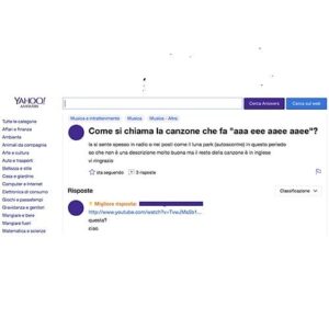 Alessandro Baricco Instagram - 1994. Nasce Yahoo!, e inizia la moda dei nomi scemi. Comunque, un momento storico. Il portale, inventato da due studenti della Stanford University, fa la cosa più ovvia, cioè elimina la penosa necessità delle Pagine Gialle cartacee: finalmente c’è qualcuno che ti aiuta a orientarti in Internet e nel Web, e lo fa con un sito Web. Non ci voleva poi molto, apparentemente.
10 anni dopo: viene lanciato Yahoo! Answers: in pratica chiunque può fare domande e rispondere su qualsiasi argomento.