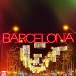 Alex Bullon Instagram – Autumn goodbye 👫🏻🧋🎄🌃♥️ 
#barcelona #badalona #spain Barcelona, Spain