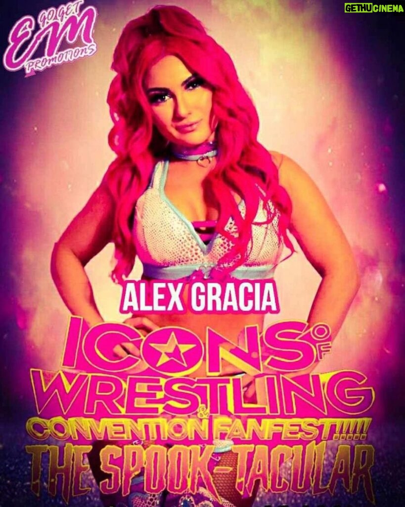 Alex Gracia Instagram - Come say hello to me at Icons of Wrestling on 10-28-2023 at 2300 Arena in Philadelphia🩷