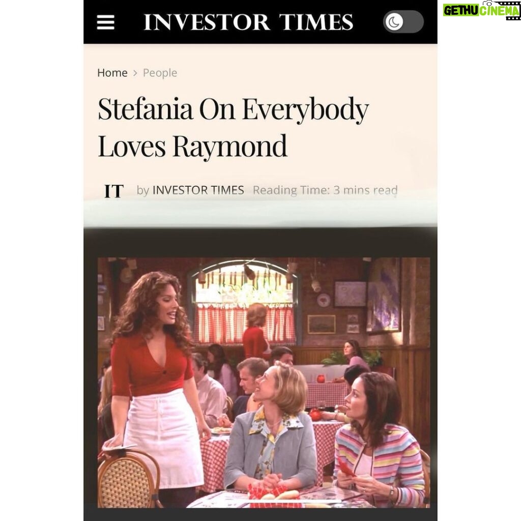 Alex Meneses Instagram - What a pleasant surprise from the Investor Times. Thank you, Investor Times, for this article. Stefania Fogagnolo was one of my favorite characters to play. Link in bio♥️ #monday #motivation #investortimes #everybodylovesraymond #stefaniafogagnolo #alexmeneses #financialtimes #london Hollywood, California