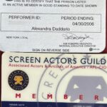 Alexandra Daddario Instagram - 🪧, remembered I never get rid of anything. Found my union cards from before sag/aftra merged! Those residual checks always saved me when I lived in nyc. Grateful they were fought for. #sagaftra #sagaftrastrong