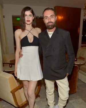 Alexandra Daddario Instagram - Dinner with cool people! @giambattistavalliparis