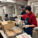 Alexandra Daddario Instagram - Food brings people together. This holiday season, help families facing hunger bring meals home. My family and I joined @feedingamerica and @uocnyc to help package meals for local community members to enjoy ahead of the holidays. Join the movement to help end hunger at feedingamerica.org/holiday!
