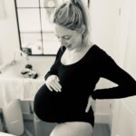 Ali Bastian Instagram - Last bump pic the night before going in to deliver Izzy. 💜 So full of emotions and anticipation! It wasn’t such a smooth ride c-section wise this time. I’ve gone on to have really delayed healing with my incision, it’s been so frustrating and really easy to feel like it’s me vs my body on this very different postpartum journey. I have my beautiful baby girl in my arms now and so important to remember what a tremendous journey my body has been on! Trying to be kind to myself, but also so hard to move forward in any way until I’m properly healed. Fingers crossed I’m on the mend now! 🤞🏻🤞🏻🤞🏻💜💫 Body suit @jorgen_house #gift