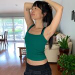 Alice Lee Instagram - Thought I’d try growing out my armpit hair. Made my mom take this. #longarmpithairdontcare #feminity #girlpower