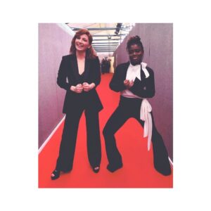 Alice Levine Instagram - Zero tux given 🖤🖤🖤 (don’t scrutinise it, it doesn’t scan)
@brits @claraamfo