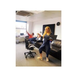 Alice Levine Instagram - It’s the final episode, so my last Ted Talk for a while…but just to say…

I work with (great!) men a lot. But sadly it’s very unusual to find myself in an all-female crew, so it felt really special making this. Particularly considering the stories in this programme.

It was a really wonderful experience, we laughed until our faces hurt. And cried quite a bit too. 

I think what we’ve ended up with is a film with lots to think and talk about.

Sex Actually with Alice Levine: Sexual Healing
Tonight @channel4 at 10pm 

Director @gussy_sb 
Producer @catherineannmurno 
Assistant Producer @anjanastephens 
One time boom operator and Production Coordinator @ashleighspindle 
Production Manager @katbeebee 
Editor @sarajademurphy_editor 
Exec produced by @arronfellowstv & @officiallouistheroux for @mindhousetv 

*the bread has nothing to do with anything I just saw a posh artisan bakery when we were filming and…I’m only human 🍞