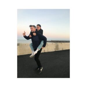 Alice Levine Instagram - Tragically (drag-ically?!) taken at a Valentine’s Day event for a dating app where my brother was my date. Just let that sink in. The OG @siblingsordating ambassadors - happy birthday @maximilianpics, you’re one of the tallest brothers I have. Miss the days when we used to actually see each other all the time 💕(also that is an adult male he’s giving a piggy back ride to not a child aka @actualjack) 🎂