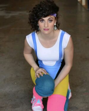 Alison Haislip Instagram - Flashback to when I was an 80s jazzercize instructor.

No...not really. But I did stumble across these pics from the awesome Saber III shoot I did with @claregrant & @rileahvanderbilt from 8(??) years ago?? Still one of my favorite shoots/costumes. And I mean....look at dat booty. 😂

And yes...that's my actual hair. Not a wig. That's some A+ styling right there.

📸 @ericblackmonster

#jazzercise