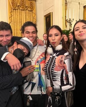 Amber Midthunder Instagram - We’re taking it back. Had the honor of celebrating indigenous heritage month with some pretty rad people🧡