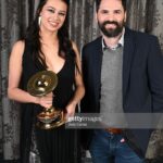 Amber Midthunder Instagram - Thank you @saturnawards!!!! And @dannytrs for saying nice things about me in public!!!