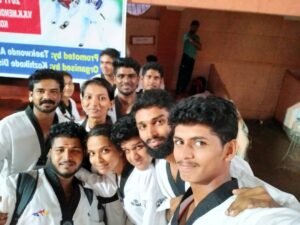 Ameer Vayalar Instagram - #friendstaekwondoacademy TAEKWONDO STATE KYORUGI REFREE/REFRESHER SEMINAR 2017. V.K.K MENON INDOOR STADIUM KOZHIKODE #tkdkerala #ameervayalar