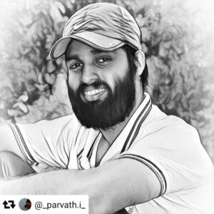 Ameer Vayalar Instagram - #Repost @_parvath.i_  Thanks dear ✏️✏️😍🥰🥰❤️